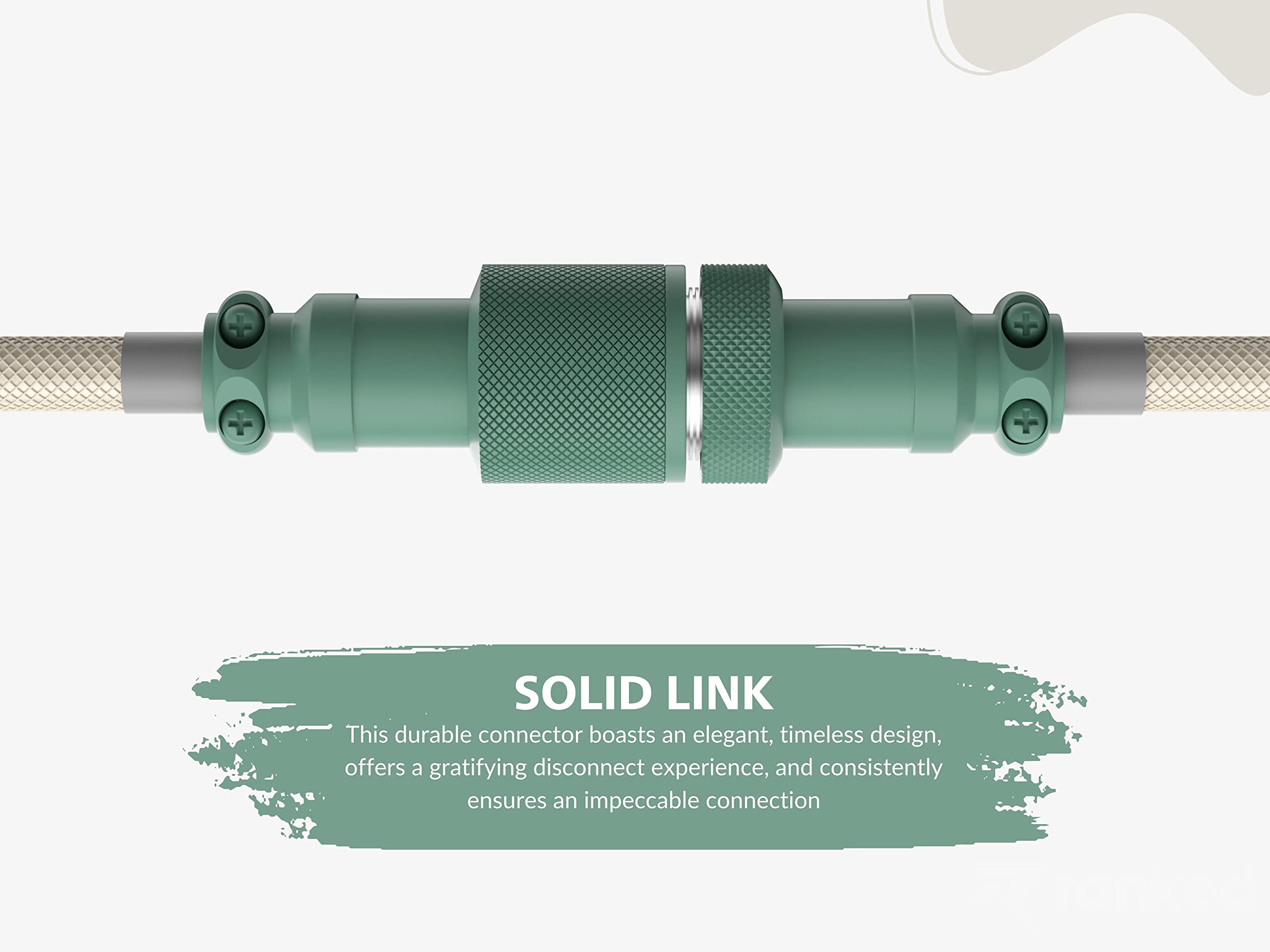 Ranked Coiled Keyboard Cable | Handcrafted Double-Sleeved Braided Cable | USB Type C to A | 5-Pin Aviator Connector for Custom Mechanical Gaming Keyboard | Support Fast Charge 20W (9009) - Image 6