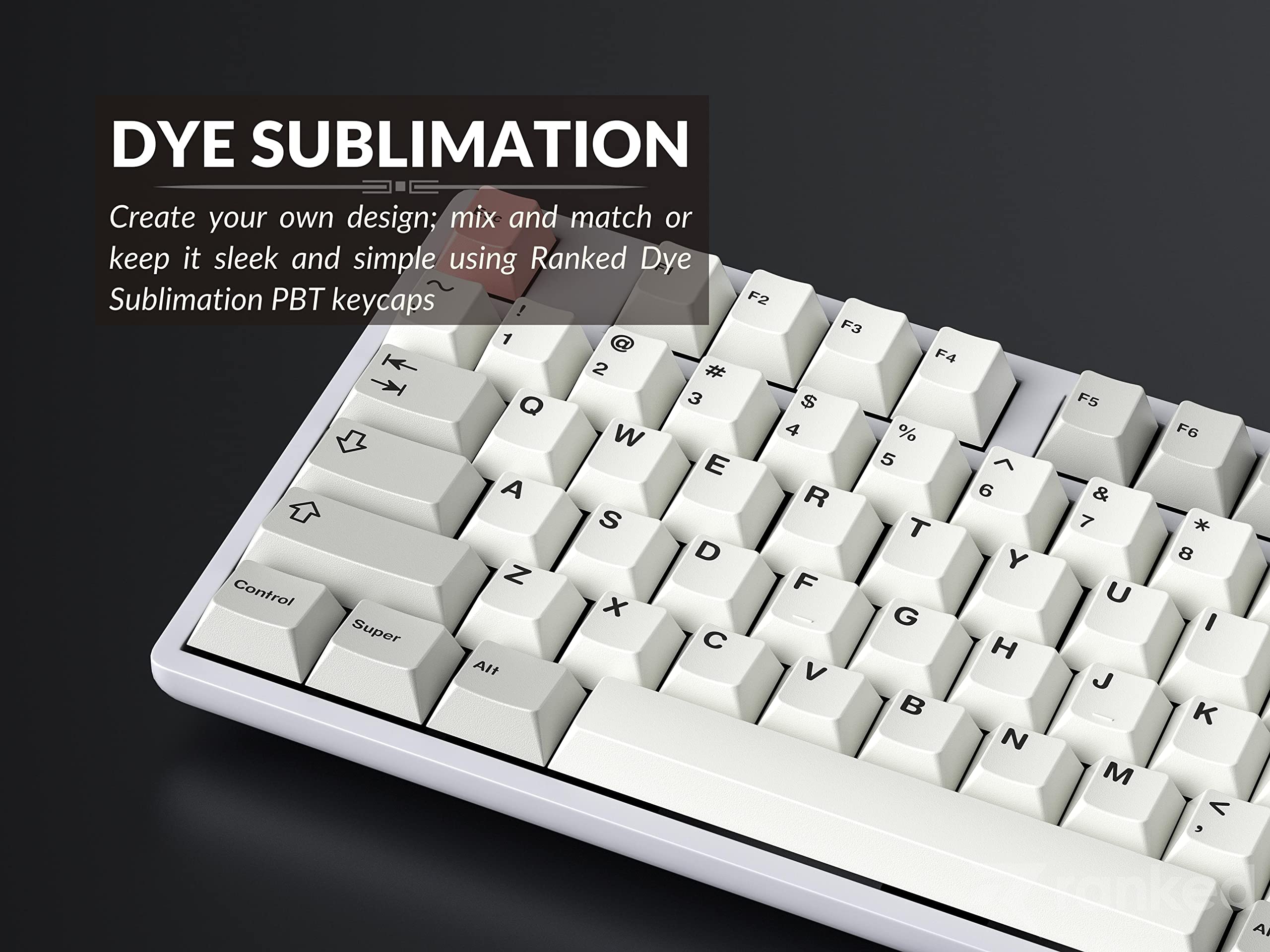 Ranked Dye Sublimation Premium Keycap Set | 1.45 mm Thick PBT | Cherry Profile for Custom Mechanical Keyboard (9009, 169 Keys) - Image 3